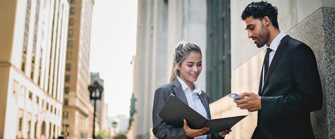 People Meeting in Street People Meeting in Street